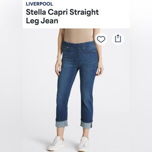 Liverpool Cropped Pull-on Jeans
“the crop”
Size 6/ 28